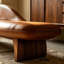 Chaise longue simple incurvée de style américain