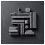 Grey Geometric Shapes Quilted Bedspread All Sizes-126078544
