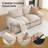 72" Chenille Upholstered Cloud Sofa 2-Seater Couch Comfy Loveseat Sofa for Apartment Bedroom Living Room-1542911004