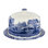 Spode Blue Italian 2 Pc Serving Platter W/Dome