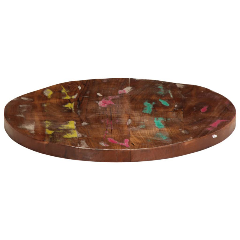 Bois de table récupéré vidaXL: teck, bois de manguier, pin, hêtre, H 0,98 po x l 23,62 po x P 23,62 po, Naturel