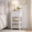 Table d'appoint et armoire autoportante avec tiroir et deux tablettes Woodley