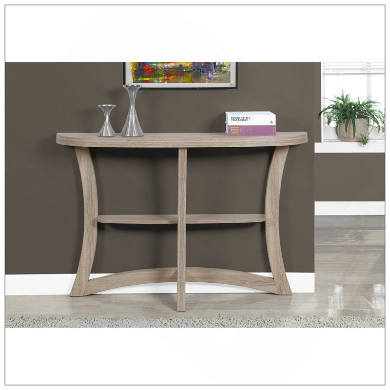 Accent Table, Console, Entryway, Narrow, Sofa, Living Room, Bedroom, Brown Laminate, Contemporary, Modern