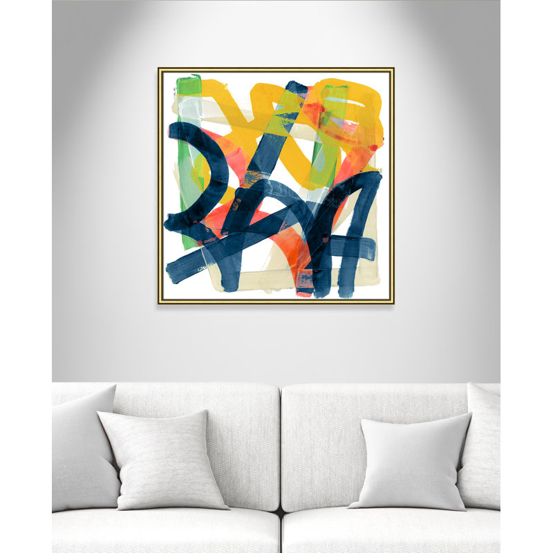 Carlston Adjoined by Cartissi - Peinture encadrée, H 33,25 po x l 33,25 po x P 0,88 po, Cadre doré