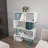 Malveaux 49'' H x 35'' W Geometric Bookcase-2145468683