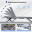 Chaises longues de patio ajustables, ensemble de piscine portable moderne en aluminium