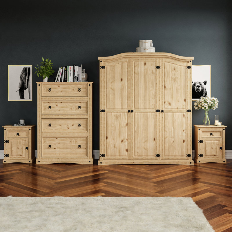 Harold Solid Wood Piece Bedroom Set