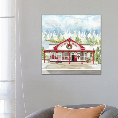 Christmas Village II by Tara Reed - Wrapped Canvas Painting