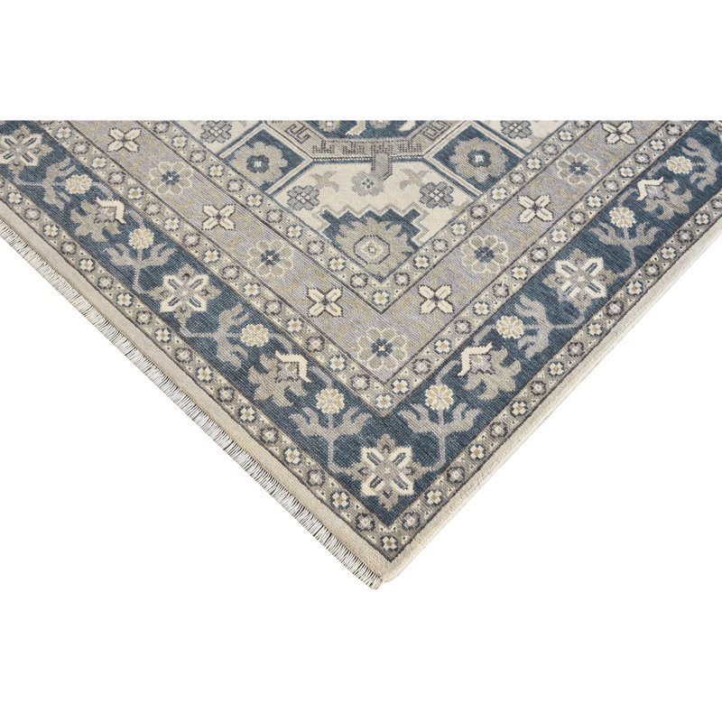 TUKNSULTAIVBL Wool Geometric Area Rug, Rectangle 10' x 14'