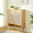 17 Pair Solid Wood Shoe Storage Cabinet