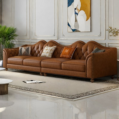 American straight-row retro sofa