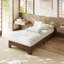 Structure de lit plateforme Nature, lit en bois avec lattes de bois solides, aucun sommier requis-1678193592-1678193589