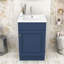 Meuble-lavabo élégant avec lavabo et porte à fermeture en douceur-683818773