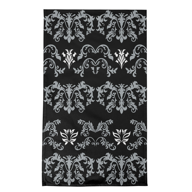 Torchon Oakland, Argent / noir / blanc