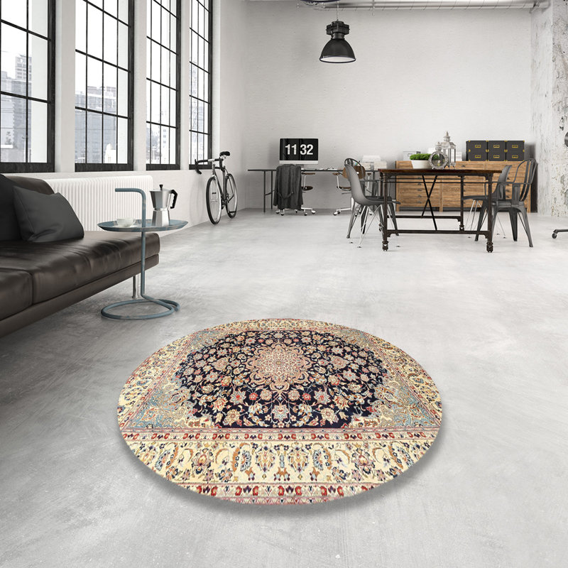 Abia Oriental Indoor Rug, Round 7'