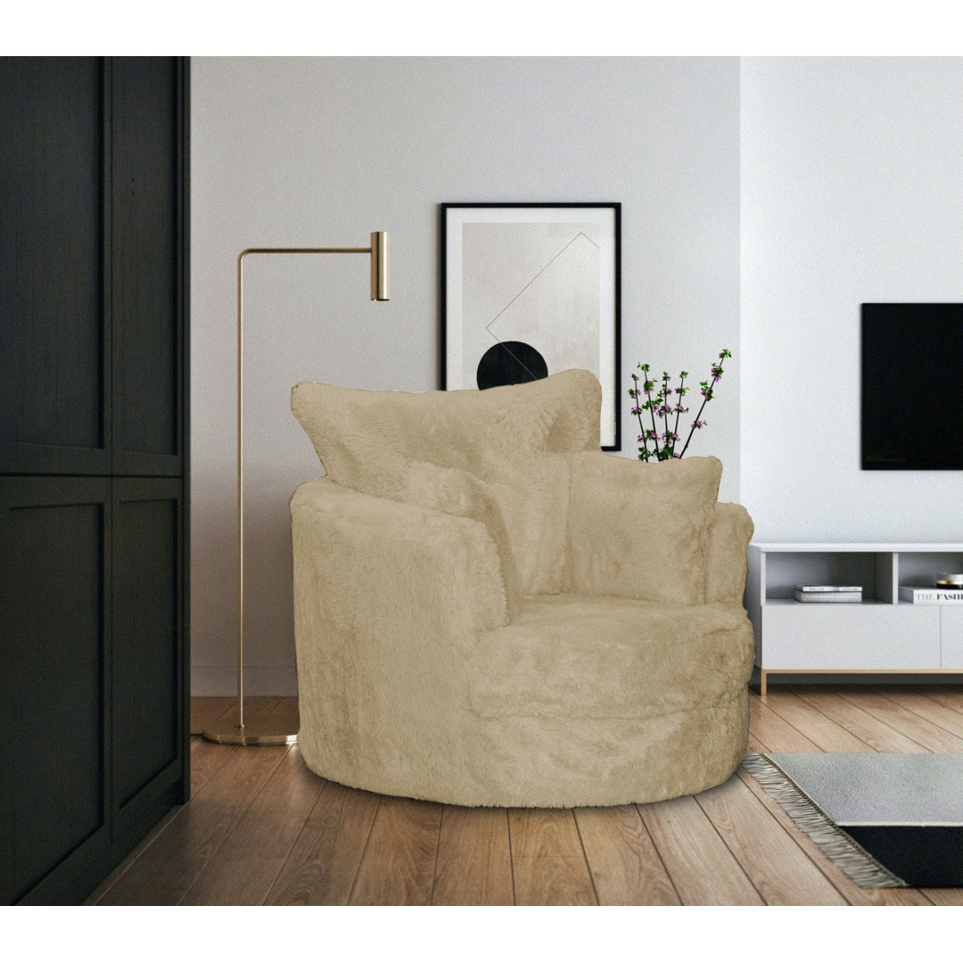 Upholstered Swivel Armchair