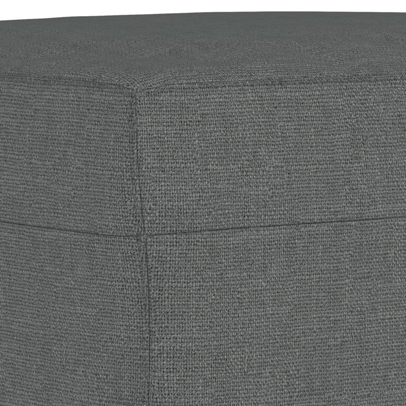 Repose-pieds repose-pieds rectangulaire gris foncé en polyester