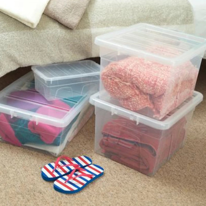 Whitefurze Plastic Storage Tub & Tote, 22L