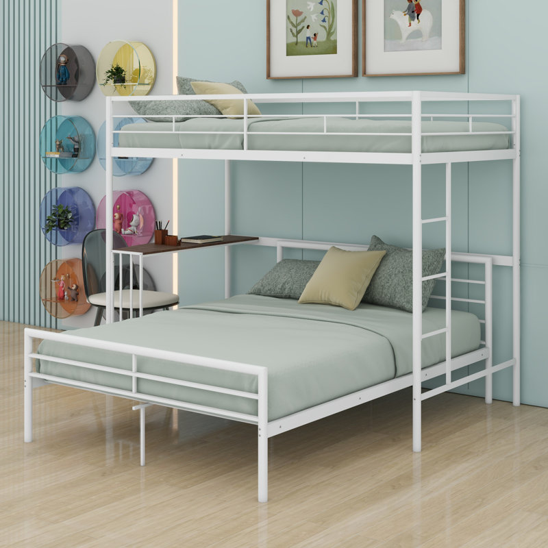 Russellville Kids Twin Over Full Bunk Bed, White