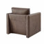 Chaise d'appoint rembourrée en similicuir-504142609