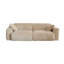 Canapé de style crème en velours côtelé beige-1400612051
