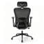 Chaises de bureau à dossier haut, chaises de bureau ergonomiques, tissu en maille respirant, capacité de charge élevée, équipées d'appuie-tête et d'accoudoirs réglables, dossier inclinable (noir, gris, kaki, rose)-1938829311-1928749665
