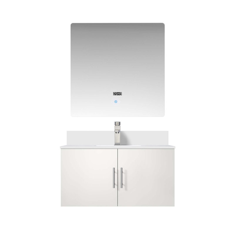 Bath Vanity With Faucet Set And LED Mirror