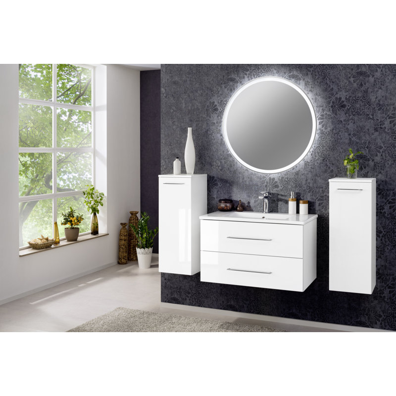 Perfekt Bathroom Cabinet, White