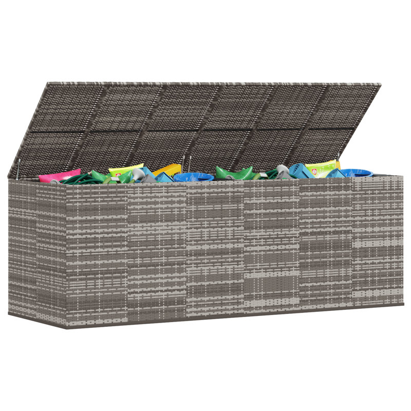 726.47 Gallon Water Resistant Deck Box, Gray