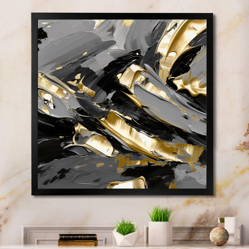 Secondes avant Euphoria I - reproduction, Impression noire sur toile encadrée, H 16 po x l 16 po x P 1 po