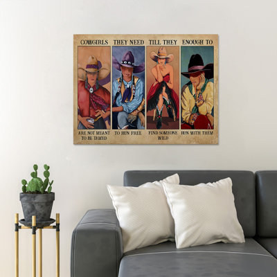 «A Beautiful Cowgirl» - «Cowgirls Are Not Mente To To Apprivement, ils ont besoin de courir librement»