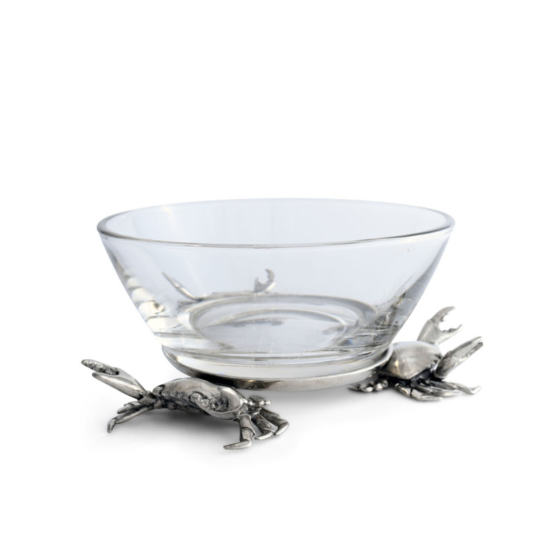 Sea And Shore Glass Dessert Bowl