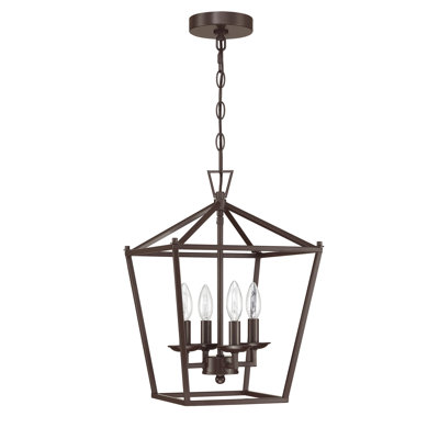 Lustre géométrique à 4 lumières Duward