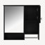 Armoire de rangement de salle de bain murale avec miroir et barre à serviettes pour salle de bain-784386091