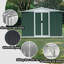 Abri de jardin de 8 po x 6 pi avec toit en apex et cadre en alliage d'aluminium avec porte coulissante-121497867-121497870
