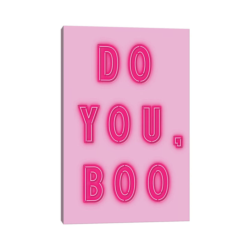 Imprimé « do you Boo » par Nikki chu, H 12 po x l 8 po x P 0,75 po, Toile tendue