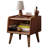 Pure Solid Wood Bedside Cabinet Modern Simple Nightstands European Beech Bedside Cabinet Nordic Bedroom Solid Beech Storage Cabinet 0.4M