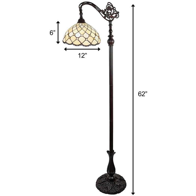 Lampe sur pied en arche 62" Obyrne