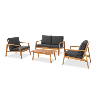 Davies 4-Person Acacia Patio Seating Group