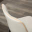 Ensemble de 2 chaises de salle à manger en similicuir Lotusville, blanc-1285293131