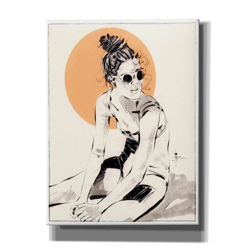 «35 Little Like The Sun» par TM Borenstein, art mural sur toile, 12 po x 16 po