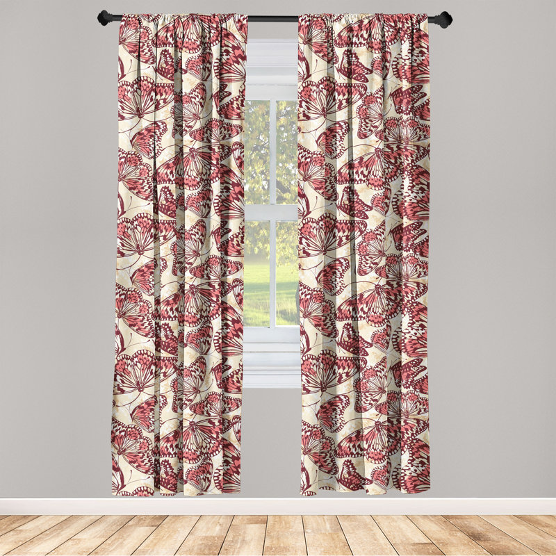 Semi Sheer Curtain Pair, 28" W x 84" L
