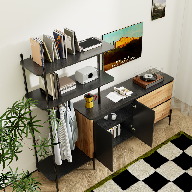 83" Office Storage Cabinet with Hanging Rod