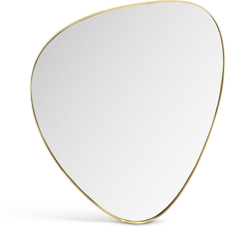 Mirsha Mirror, 24" x 17", Brushed Gold