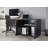 Lancaster 31.5”W Lockable Storage Cabinet with Adjustable Shelf & Leveling Feet — 2-Door Utility Cupboard for Home Office, Pantry, Laundry, Mudroom & Garage (Desk-Height 29.5”H)-229717855