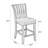 Upholstered Counter Stool with Solid Wood Frame