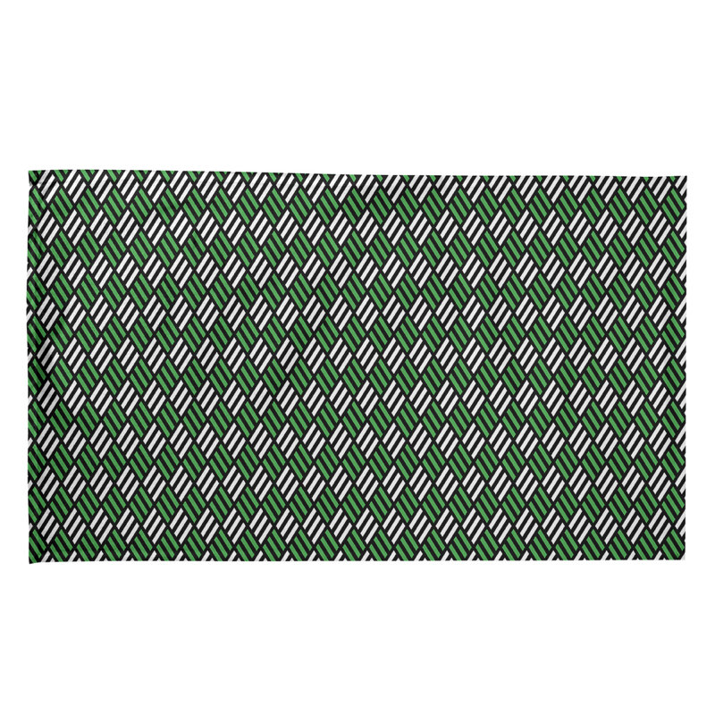 Mcguigan Tea Towel Kitchen Towel, Cotton Twill, Green/Black