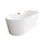 Baignoire de 67 pouces en blanc brillant avec garniture-105507092