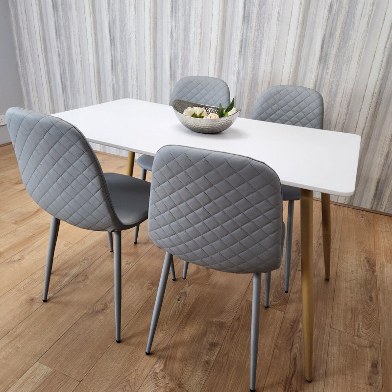 Gwendolen 4 - Person Dining Set, Grey