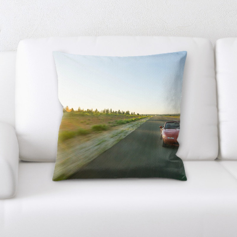 Microsuede Throw Pillow